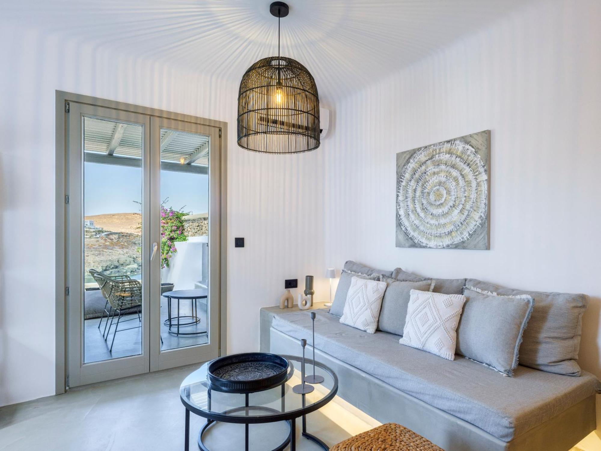 Mykonos Residence Villas & Suites Merchia Beach Exterior foto