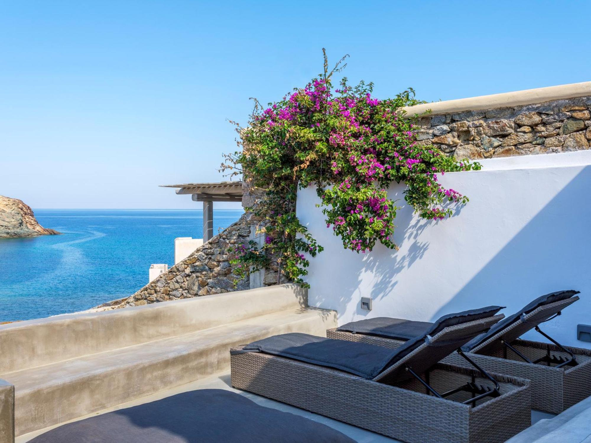 Mykonos Residence Villas & Suites Merchia Beach Exterior foto
