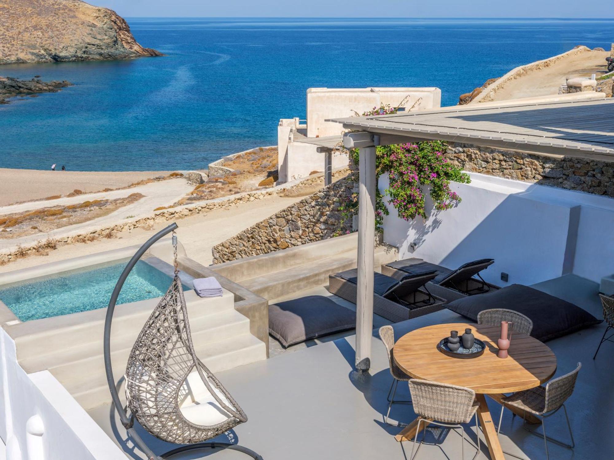 Mykonos Residence Villas & Suites Merchia Beach Exterior foto