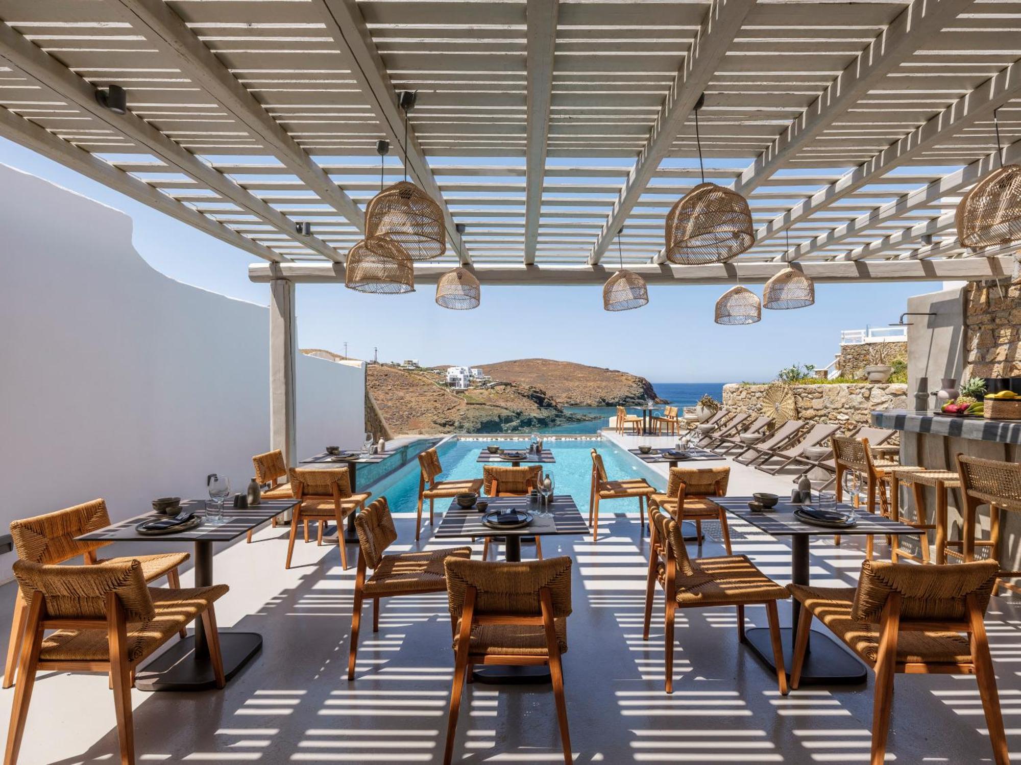 Mykonos Residence Villas & Suites Merchia Beach Exterior foto