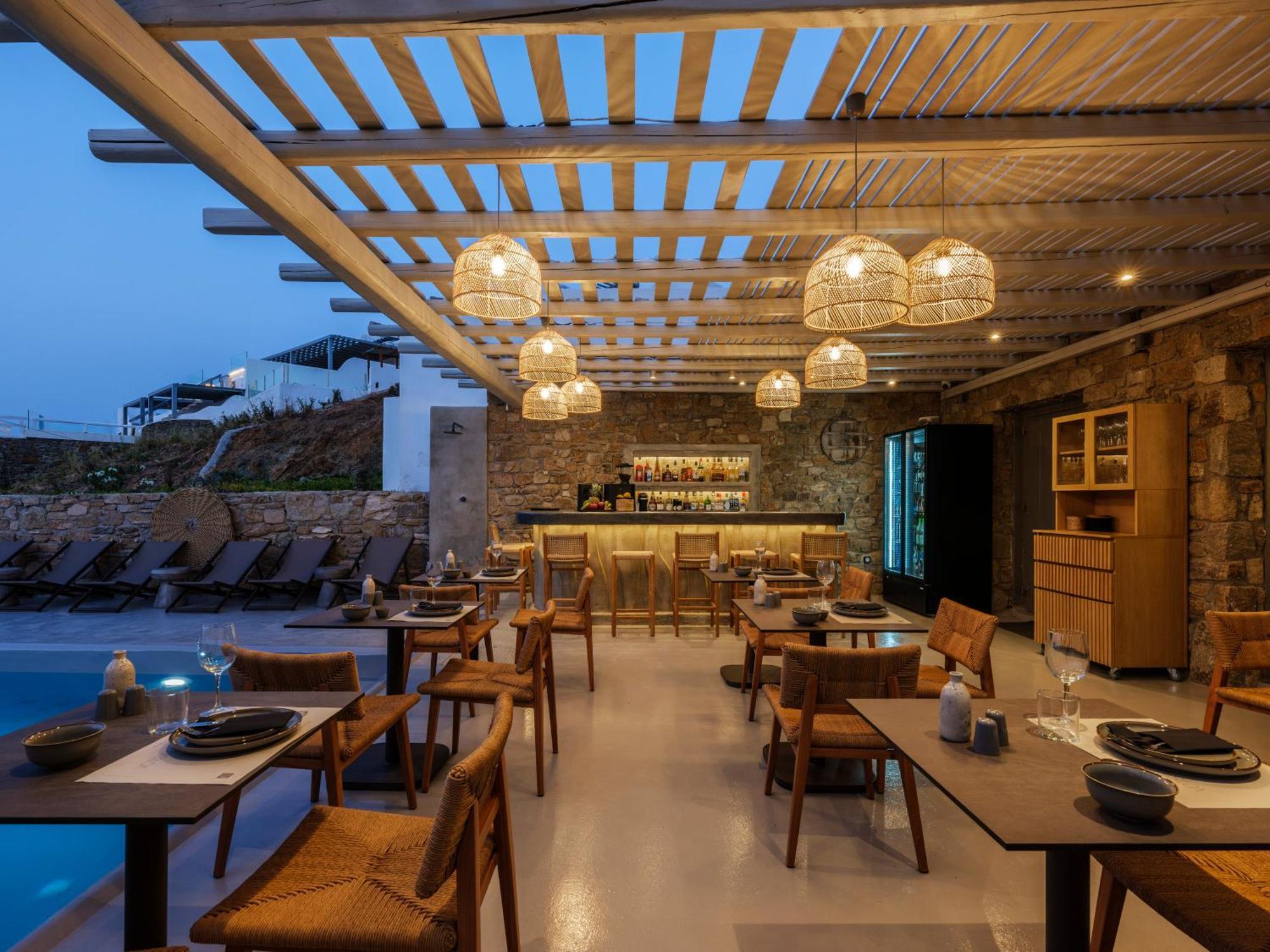Mykonos Residence Villas & Suites Merchia Beach Exterior foto