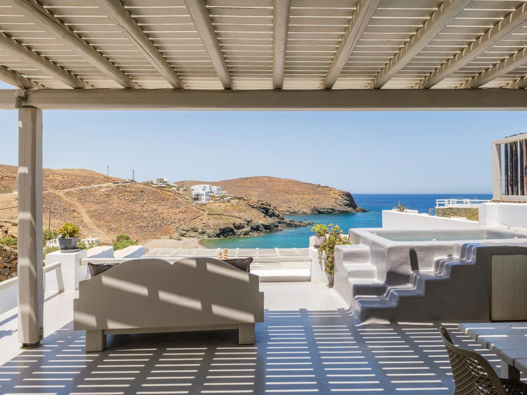 Mykonos Residence Villas & Suites Merchia Beach Exterior foto