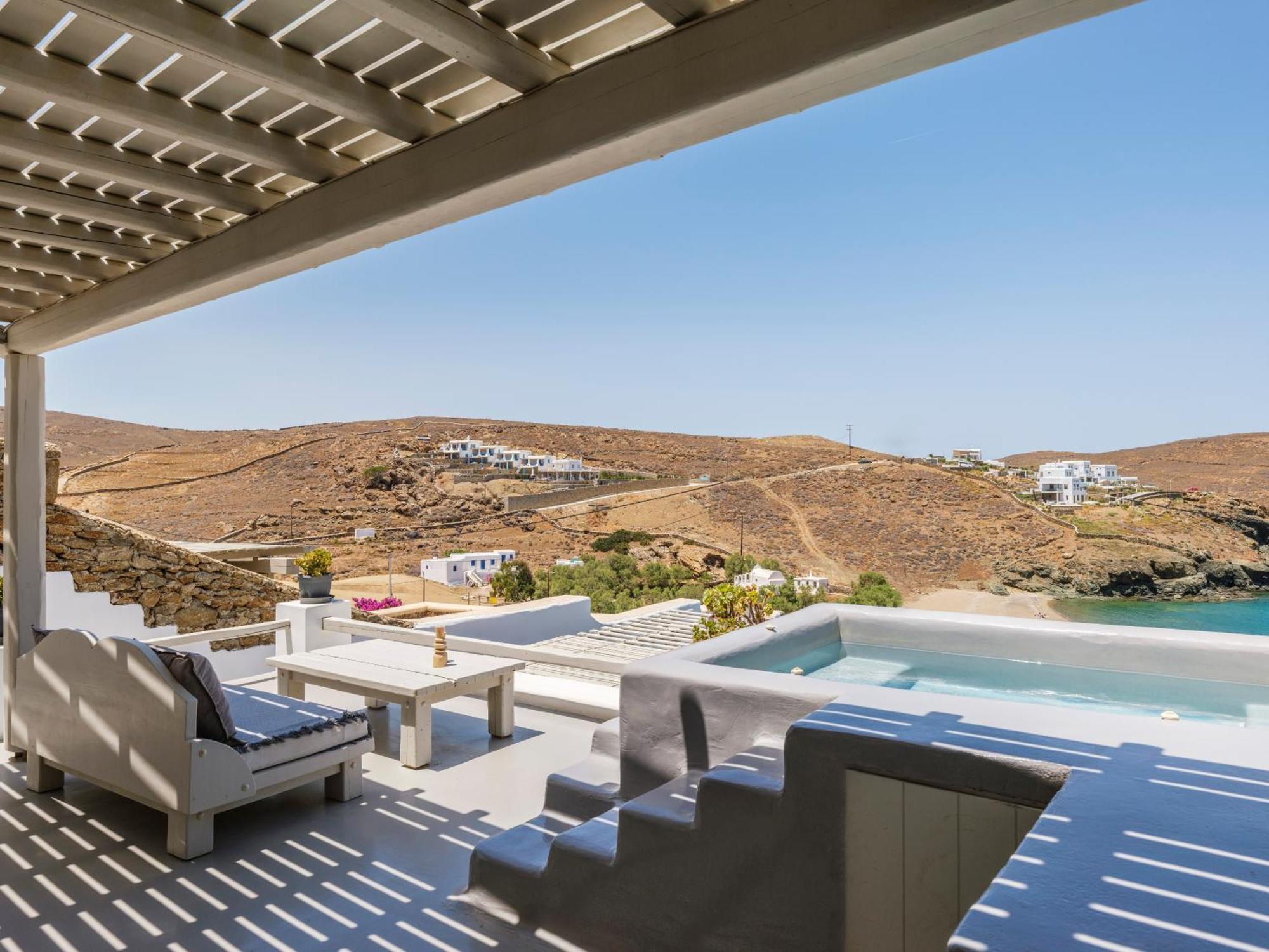 Mykonos Residence Villas & Suites Merchia Beach Exterior foto